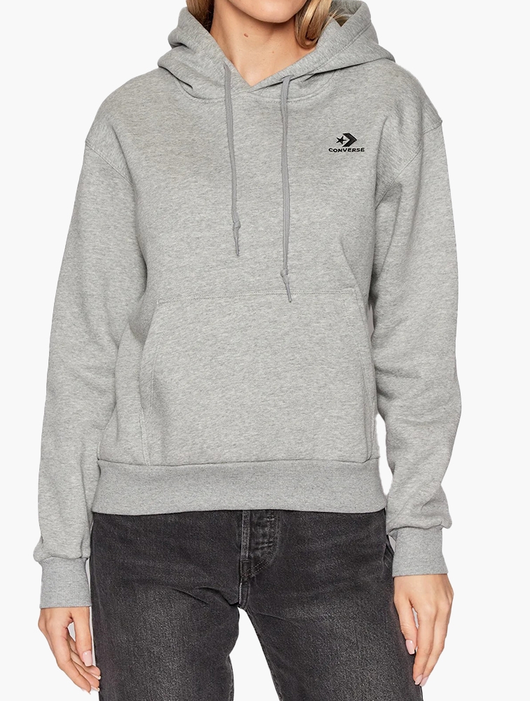 Womens grey top converse hoodie